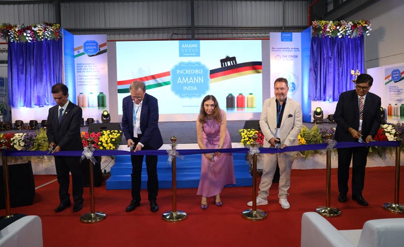 Amann opens sustainable thread plant in India