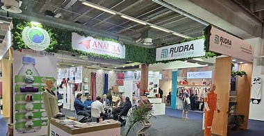 Rudra Ecovation showcases innovative sustainable fabrics at Heimtextil 2025