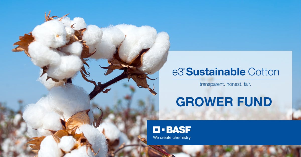 BASF's e3 program helps in cotton’s traceability and profitability.