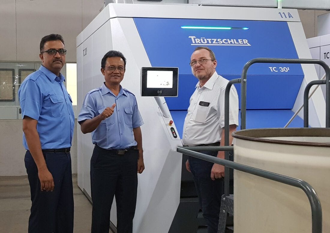 Trutzschler TC 30i drives unmatched efficiency in cotton and synthetic yarn production