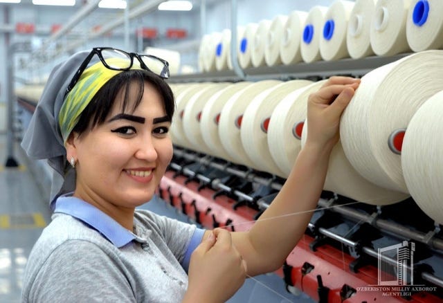 Uzbekistan announces new export fees for cotton yarn and knitted fabric